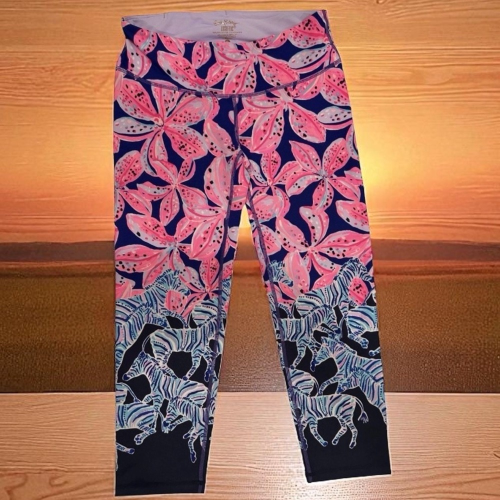 Lilly Pulitzer Luxletic Jolena Weekender Legging Royal Purple Wild Size Small S